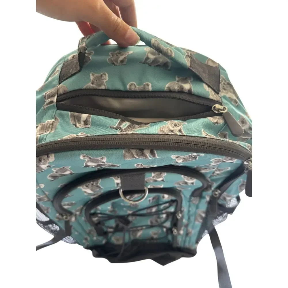 Pottery Barn Teen Gear Up Backpack Koala Bear Teal Pool School Bag Laptop Bungee